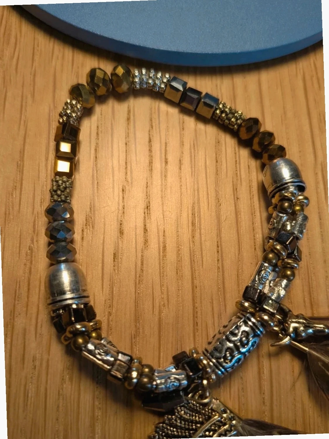 Stunning shiny fashion bracelet + Indian charms – photo 4